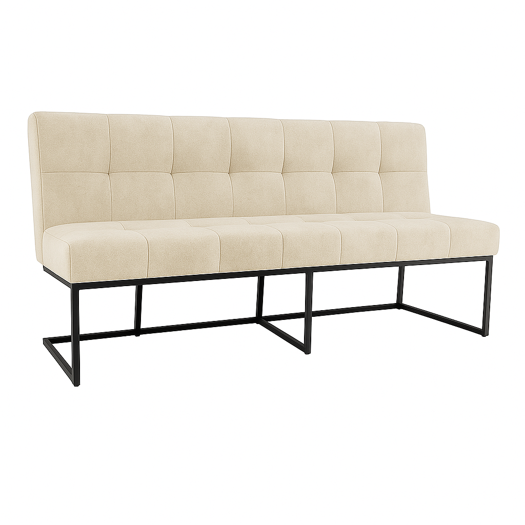 Bancheta catifea CABALLERO culoare BEJ