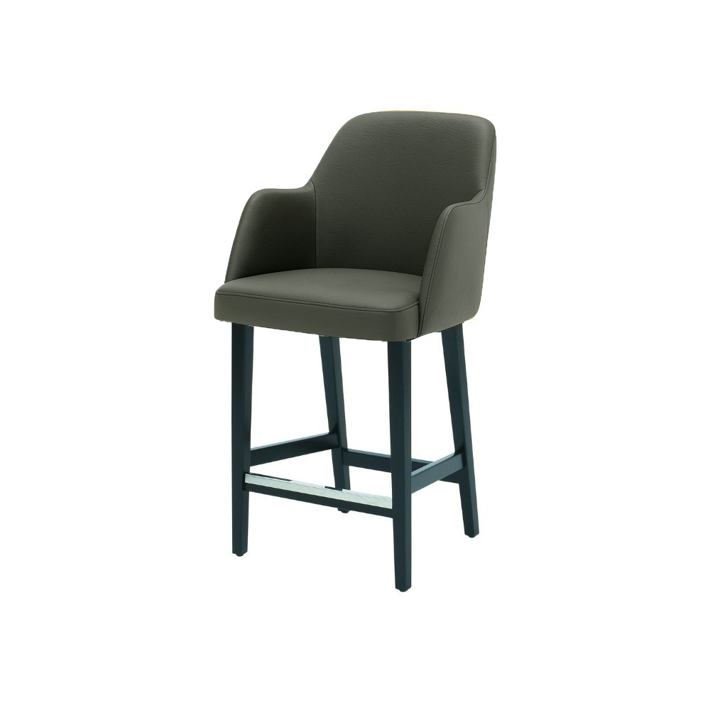 Scaun de bar piele ALBASTRA | model PINO