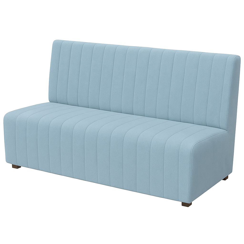 Bancheta catifea LUIGI culoare ALBASTRU DESCHIS