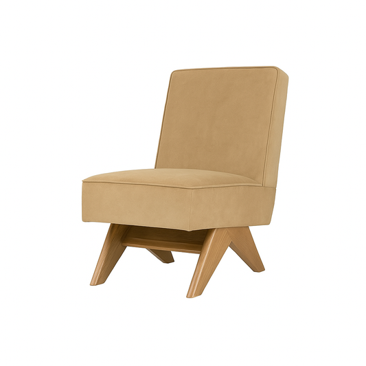 Fotoliu catifea DOMENICO culoare BEJ