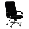 Scaun birou catifea NEAGRA | model DONALD P