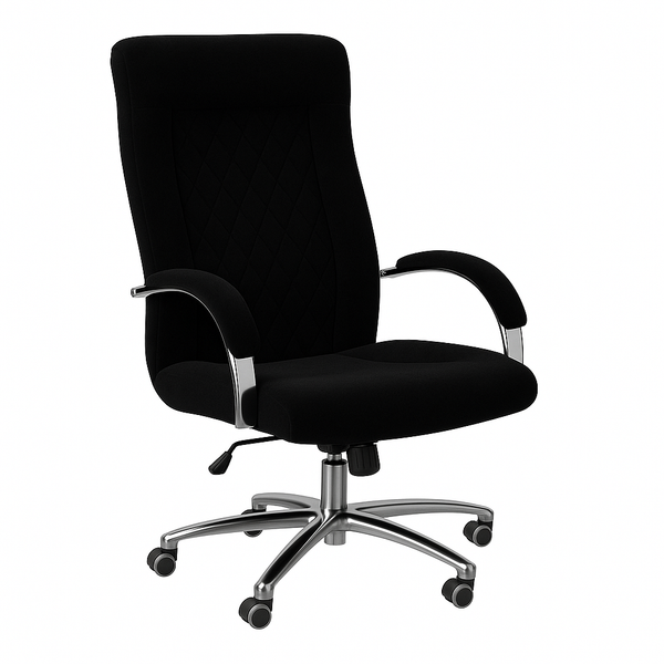 Scaun birou catifea NEAGRA | model DONALD P