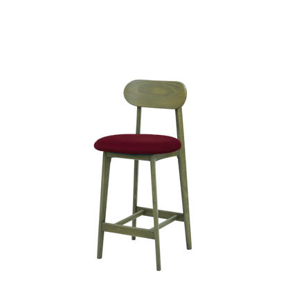 Scaun bar catifea ALBASTRA | model CLEO