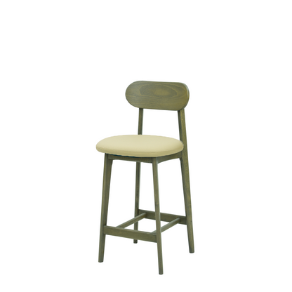 Scaun bar piele VERDE | model CLEO