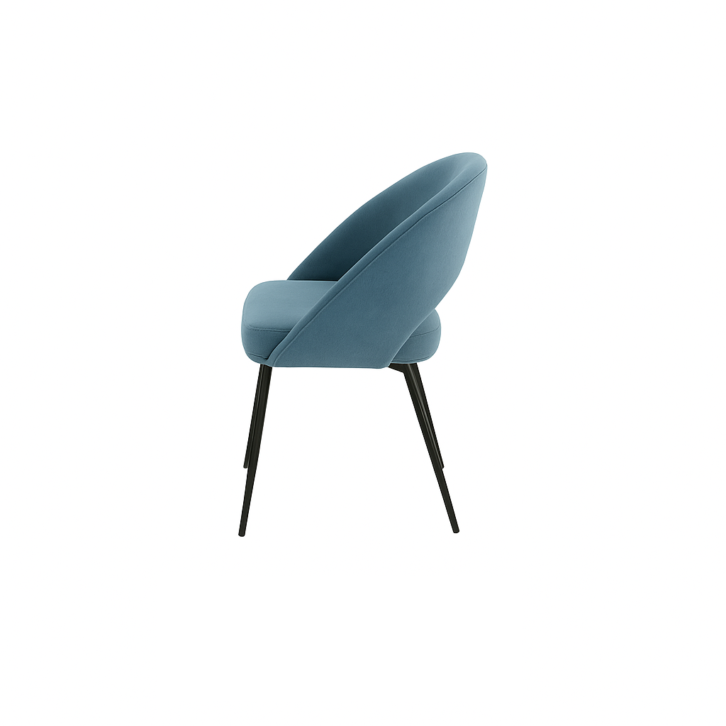 Scaun catifea GALBENA | model LAVA