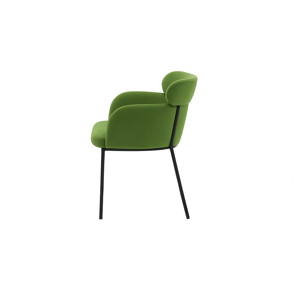 Scaun catifea VERDE | model LENY