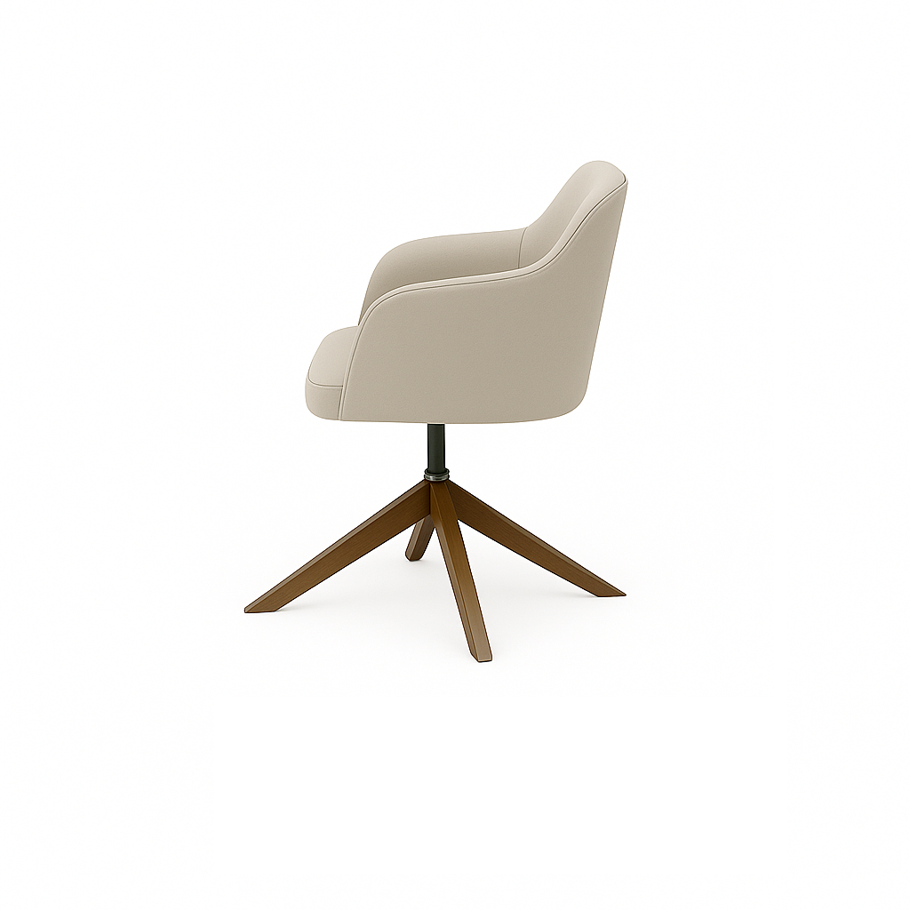 Scaun catifea GALBENA | model ROBI