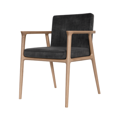 Scaun catifea GRI | model GASPARO