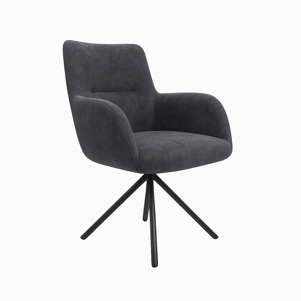 Scaun catifea GRI | model MORE