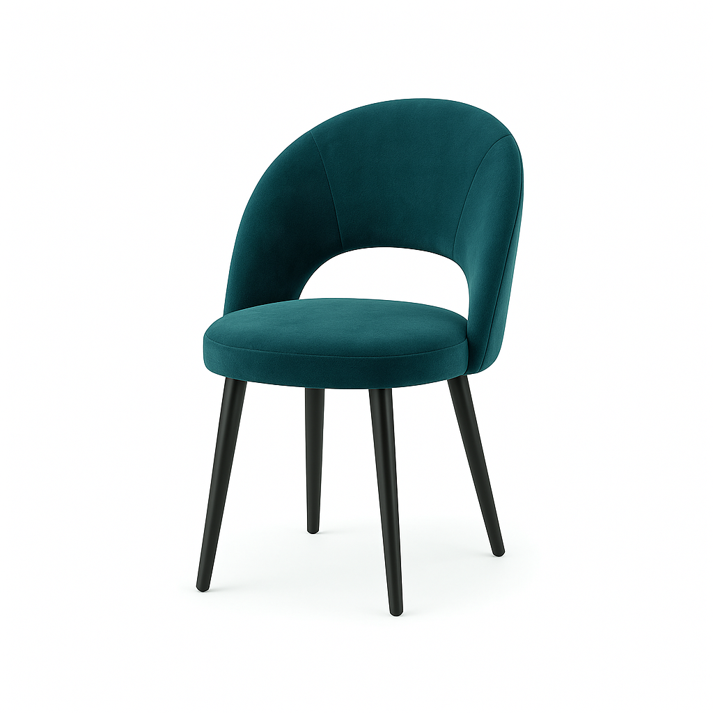 Scaun catifea ALBASTRA | model RON