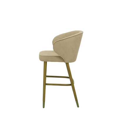 Scaun insula catifea ALBASTRA | model CAPRICE