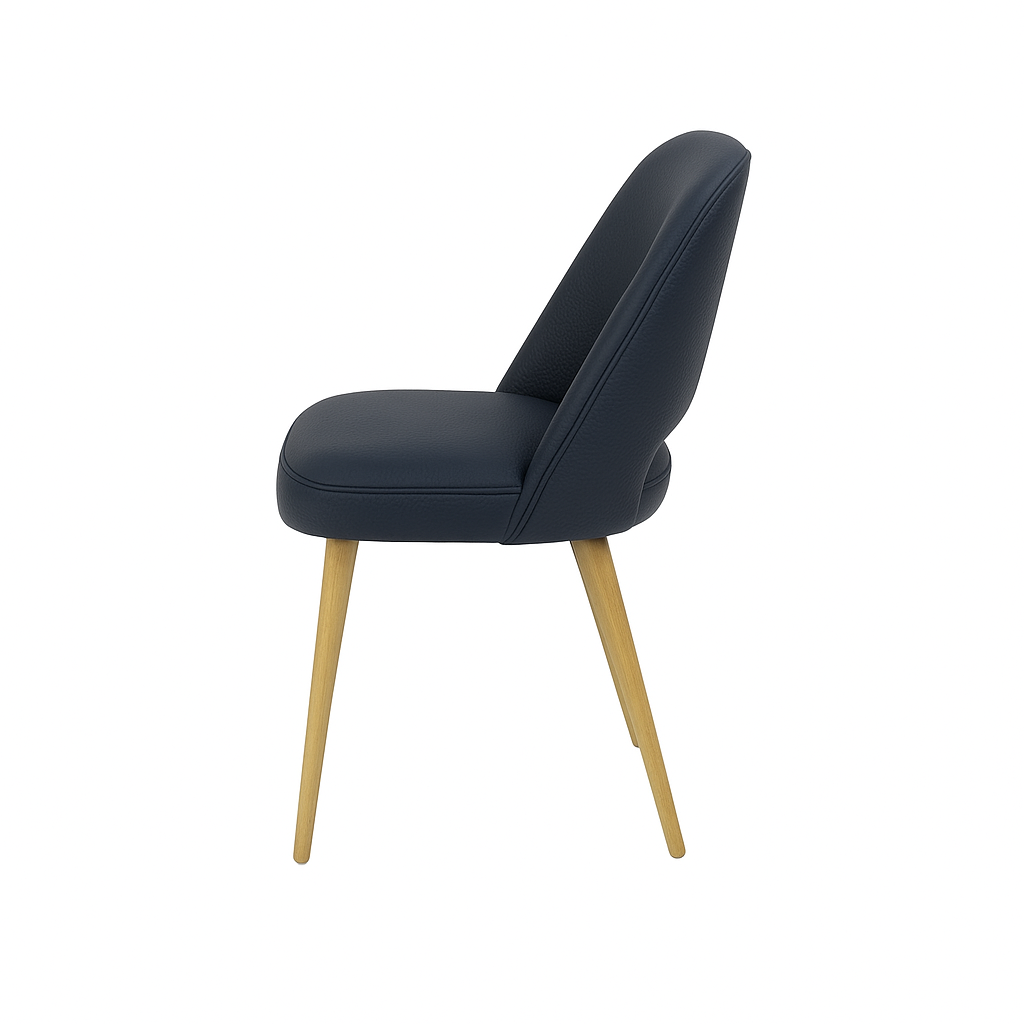 Scaun piele ALBASTRA | model HUGO