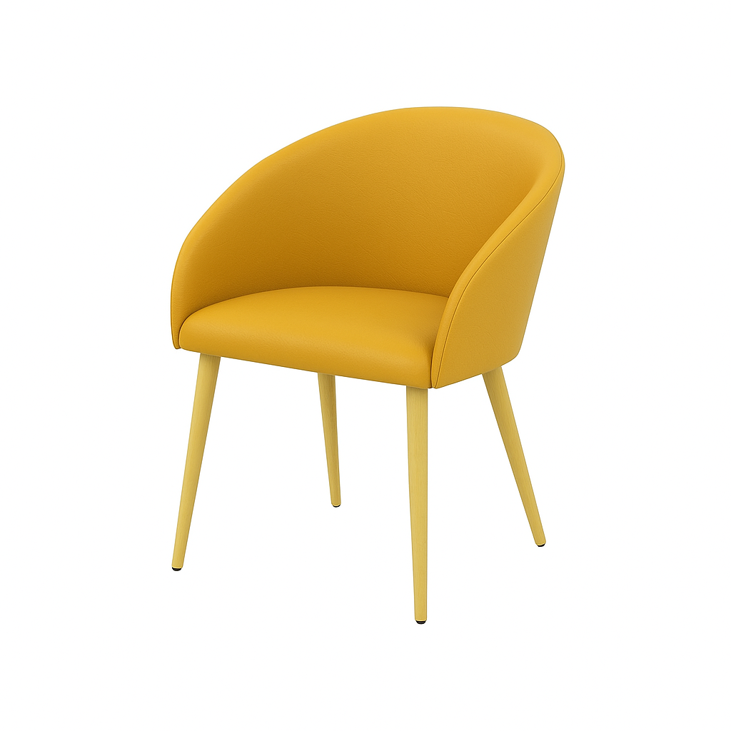 Scaun piele GALBENA | model IBIS