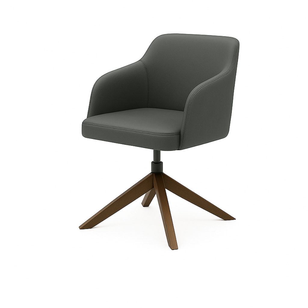 Scaun piele GALBENA | model ROBI