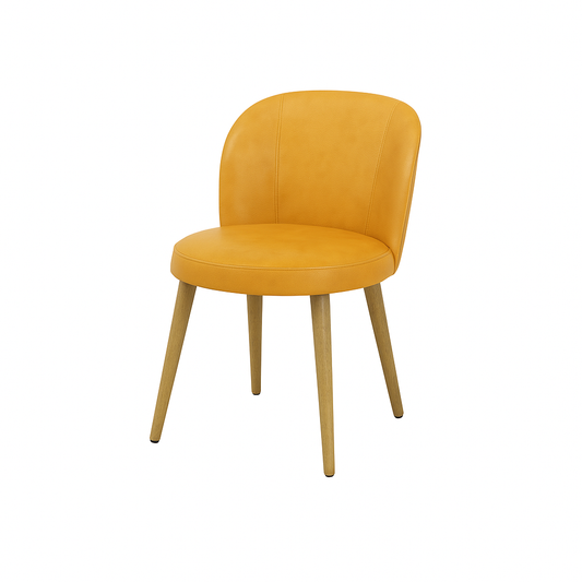 Scaun piele GALBENA | model SAM