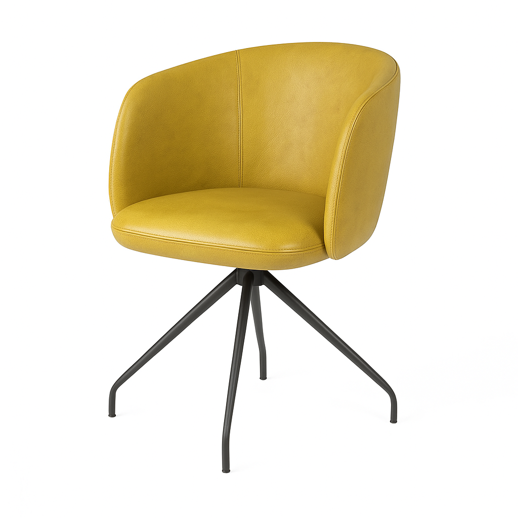 Scaun piele GALBENA | model ZURLI